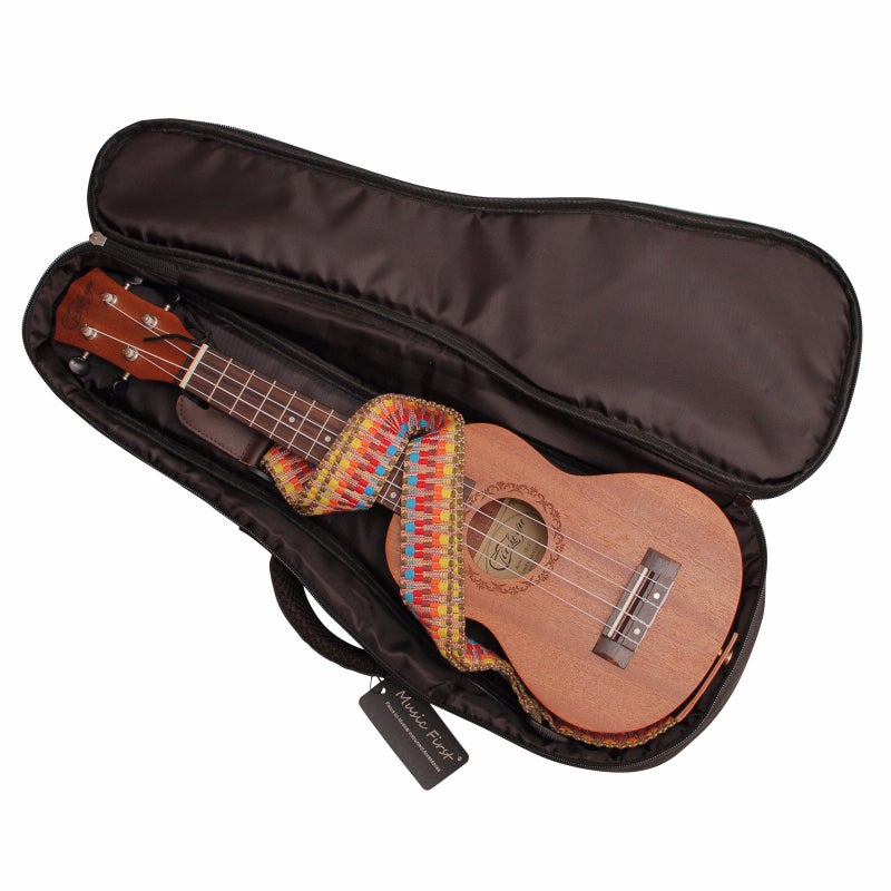 MUSIC FIRST Canvas Vintage style 26/27 inch Tenor Aztec Ukulele case ukulele bag ukulele cover - Image 4